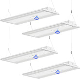 YXL-LIGHTING LED Linear High Bay Shop Lights With PIR, Power And Color Temperatures Adjustable